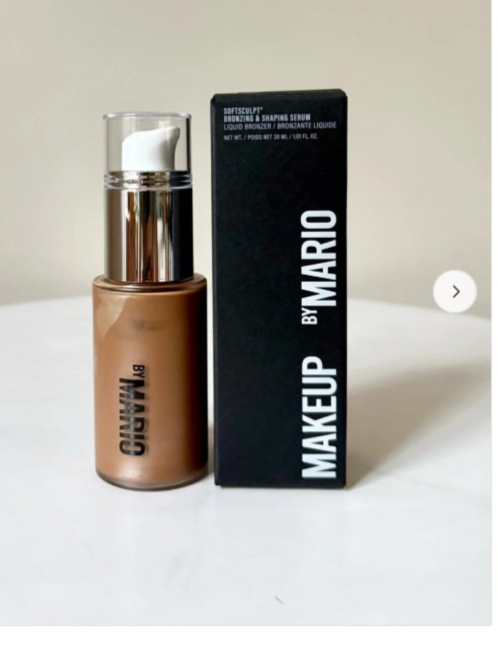 MAKEUP BY MARIO Softsculpt Bronzing & SHAPING Serum Light/Medium New